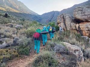 The team on their way to Middelberg